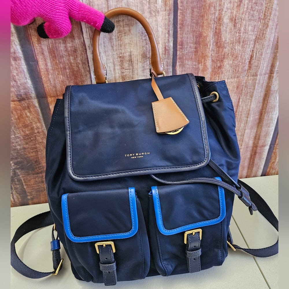 Tory Burch  Blue Backpack